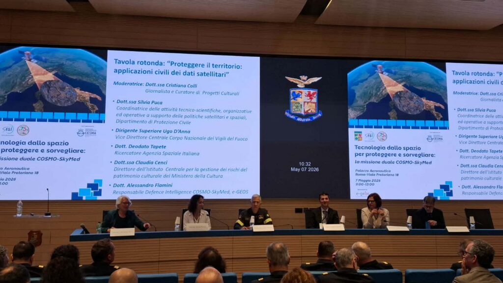 Convegno Tecnologia dallo Spazio per proteggere e sorvegliare la missione duale COSMO-SkyMed - Aeronautica Militare - 07_05_2026